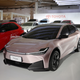 The Toyota bZ SDN concept, which previewed the new bZ3 sedan.